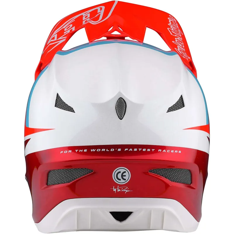 Troy Lee Designs D3 Fiberlite Full Face MTB Helmet Slant Red-3